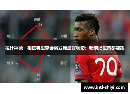 拉什福德：相信弗里克会激发我最好状态；我前场位置都能踢